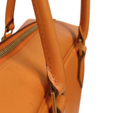 エルメス HERMES プリュム28 □E刻印　（2001年製造） オレンジ　シルバー金具 ヴォーガリバー レディース ハンドバッグ