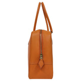 エルメス HERMES プリュム28 □E刻印　（2001年製造） オレンジ　シルバー金具 ヴォーガリバー レディース ハンドバッグ