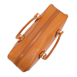 エルメス HERMES プリュム28 □E刻印　（2001年製造） オレンジ　シルバー金具 ヴォーガリバー レディース ハンドバッグ