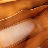 エルメス HERMES プリュム28 □E刻印　（2001年製造） オレンジ　シルバー金具 ヴォーガリバー レディース ハンドバッグ