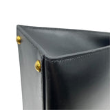 エルメス HERMES ダルヴィPM □B刻 ブラック GD金具 ボックスカーフ レディース ハンドバッグ