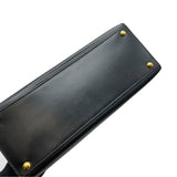 エルメス HERMES ダルヴィPM □B刻 ブラック GD金具 ボックスカーフ レディース ハンドバッグ