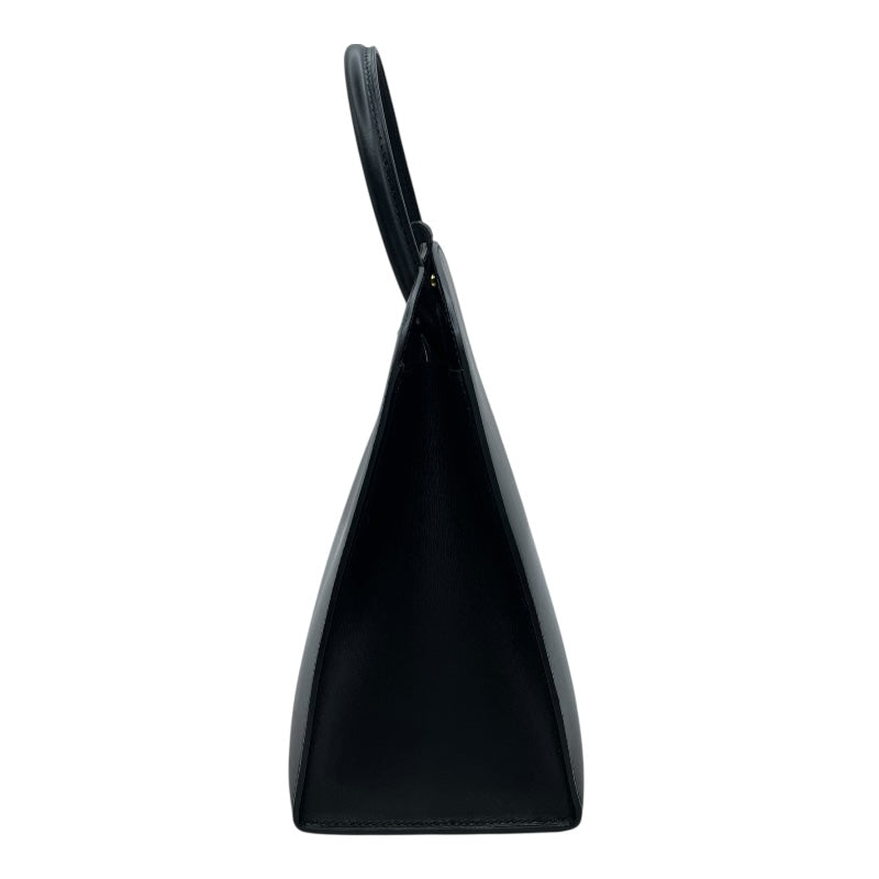 エルメス HERMES ダルヴィPM □B刻 ブラック GD金具 ボックスカーフ レディース ハンドバッグ