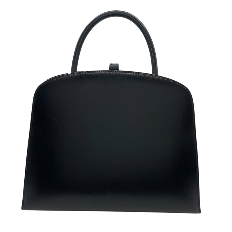 エルメス HERMES ダルヴィPM □B刻 ブラック GD金具 ボックスカーフ レディース ハンドバッグ