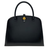 エルメス HERMES ダルヴィPM □B刻 ブラック GD金具 ボックスカーフ レディース ハンドバッグ