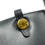 エルメス HERMES ダルヴィPM □B刻 ブラック GD金具 ボックスカーフ レディース ハンドバッグ