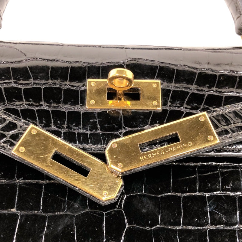 エルメス HERMES ケリー28外縫い 〇Z刻 GD金具 ポロサスリセ レディース ハンドバッグ