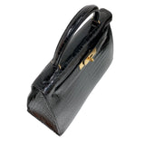 エルメス HERMES ケリー28外縫い 〇Z刻 GD金具 ポロサスリセ レディース ハンドバッグ