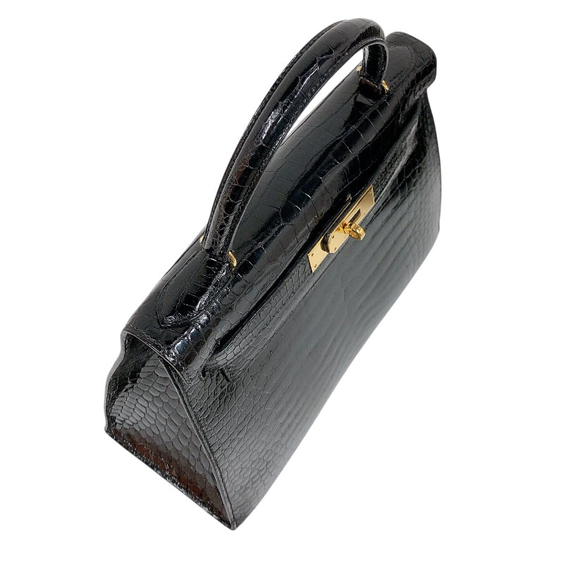 エルメス HERMES ケリー28外縫い 〇Z刻 GD金具 ポロサスリセ レディース ハンドバッグ