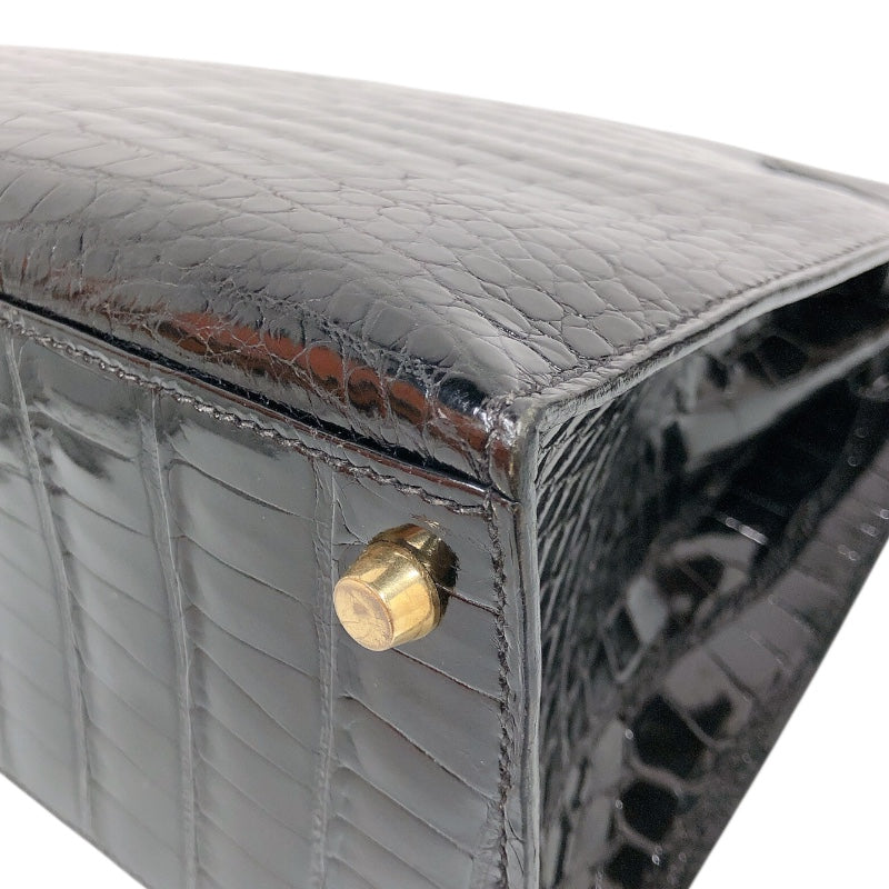 エルメス HERMES ケリー28外縫い 〇Z刻 GD金具 ポロサスリセ レディース ハンドバッグ