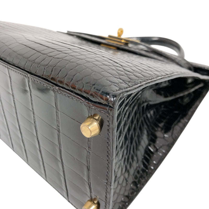 エルメス HERMES ケリー28外縫い 〇Z刻 GD金具 ポロサスリセ レディース ハンドバッグ