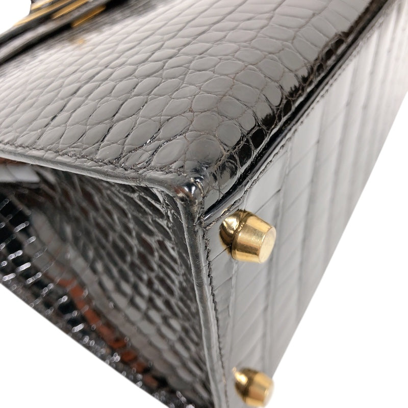 エルメス HERMES ケリー28外縫い 〇Z刻 GD金具 ポロサスリセ レディース ハンドバッグ