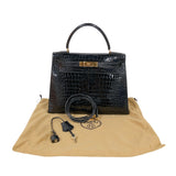 エルメス HERMES ケリー28外縫い 〇Z刻 GD金具 ポロサスリセ レディース ハンドバッグ