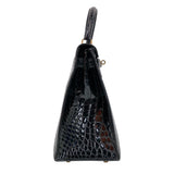 エルメス HERMES ケリー28外縫い 〇Z刻 GD金具 ポロサスリセ レディース ハンドバッグ