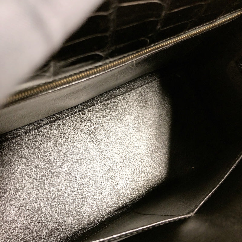 エルメス HERMES ケリー28外縫い 〇Z刻 GD金具 ポロサスリセ レディース ハンドバッグ