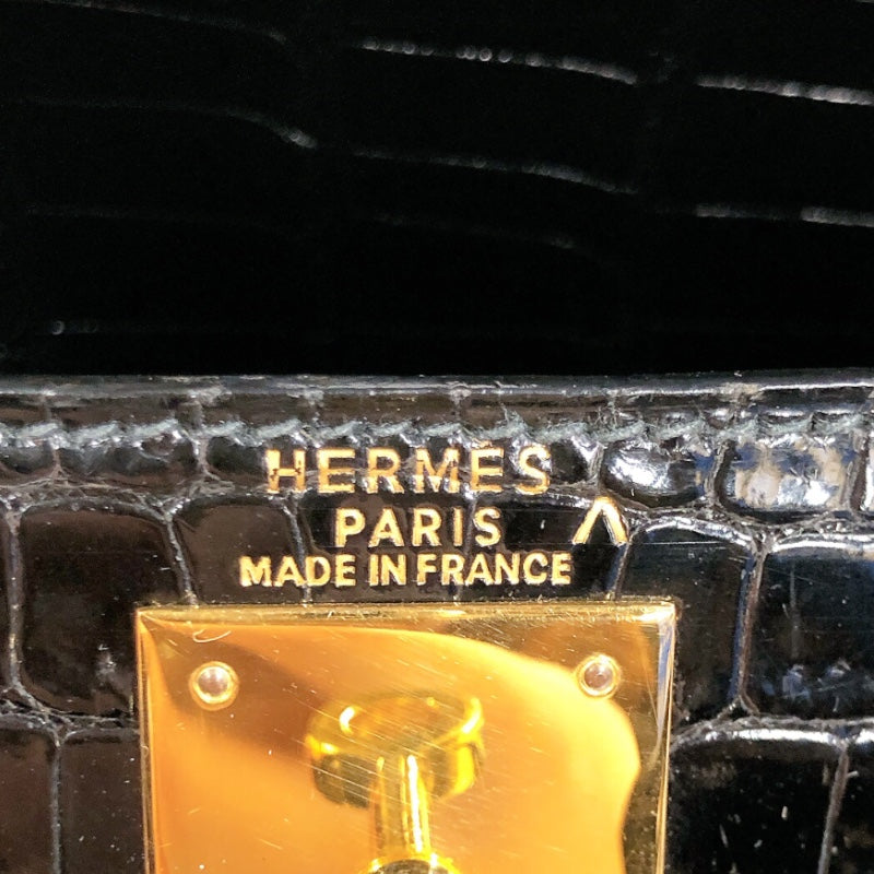 エルメス HERMES ケリー28外縫い 〇Z刻 GD金具 ポロサスリセ レディース ハンドバッグ