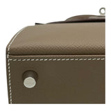 エルメス HERMES ケリー25 外縫い B刻 エトゥープ SV金具 エプソン レディース ハンドバッグ