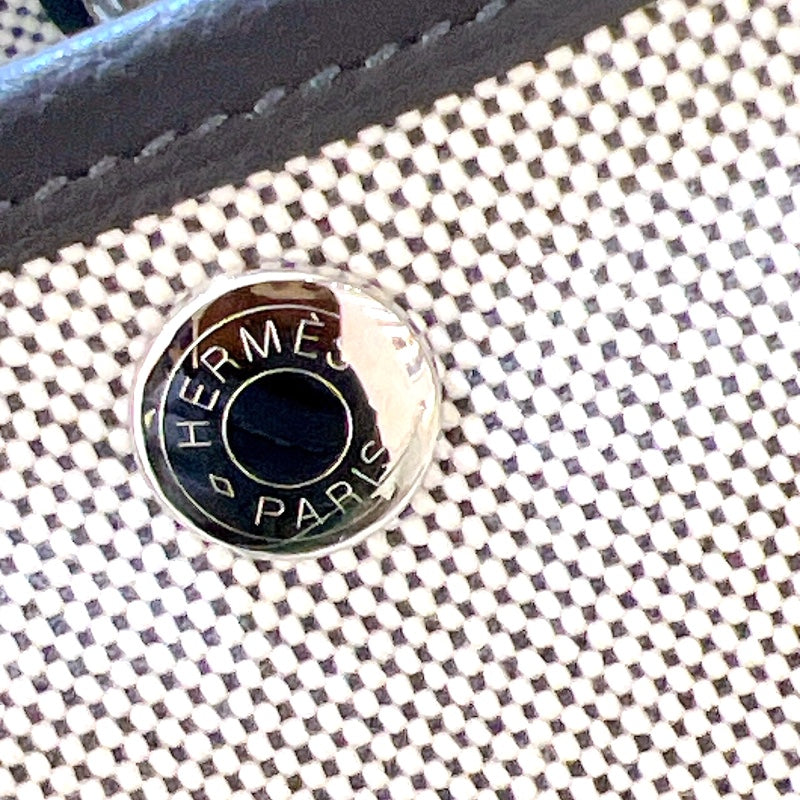 エルメス HERMES ネオガーデン23 K刻印 SV金具 トワル・ネゴンダ レディース ハンドバッグ