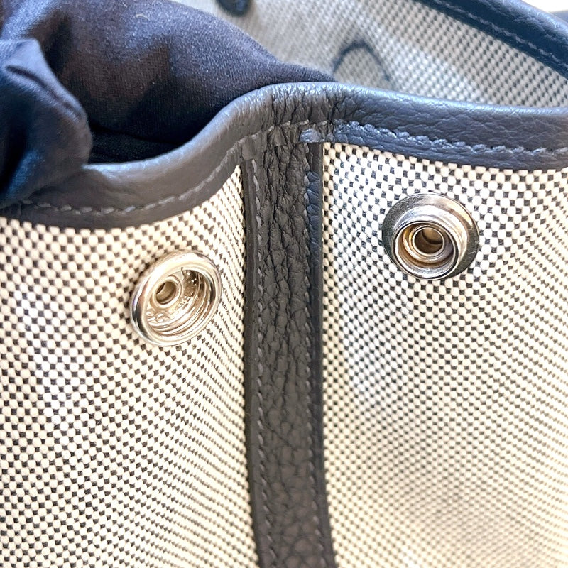 エルメス HERMES ネオガーデン23 K刻印 SV金具 トワル・ネゴンダ レディース ハンドバッグ