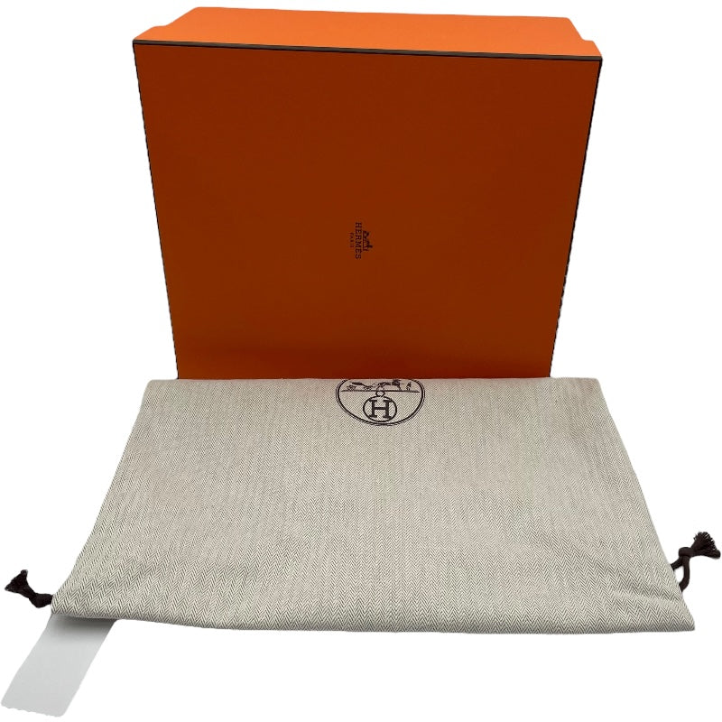 エルメス HERMES ネオガーデン23 W刻印 ベージュ・マロン SV金具 トワル レディース ハンドバッグ