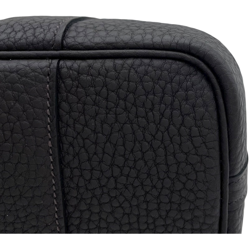 エルメス HERMES ネオガーデン23 W刻印 ベージュ・マロン SV金具 トワル レディース ハンドバッグ