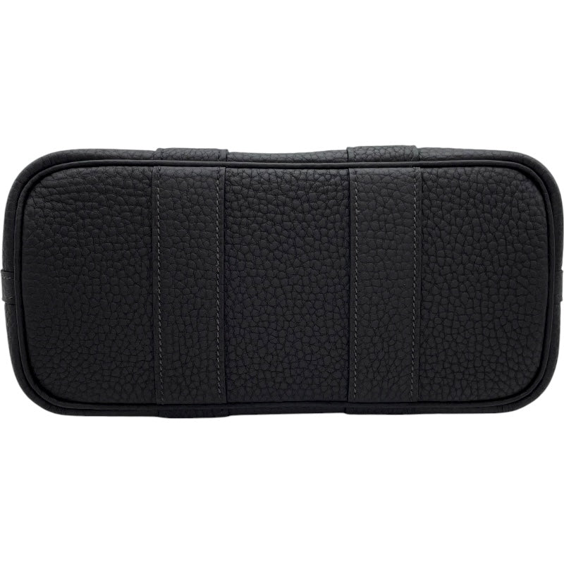 エルメス HERMES ネオガーデン23 W刻印 ベージュ・マロン SV金具 トワル レディース ハンドバッグ