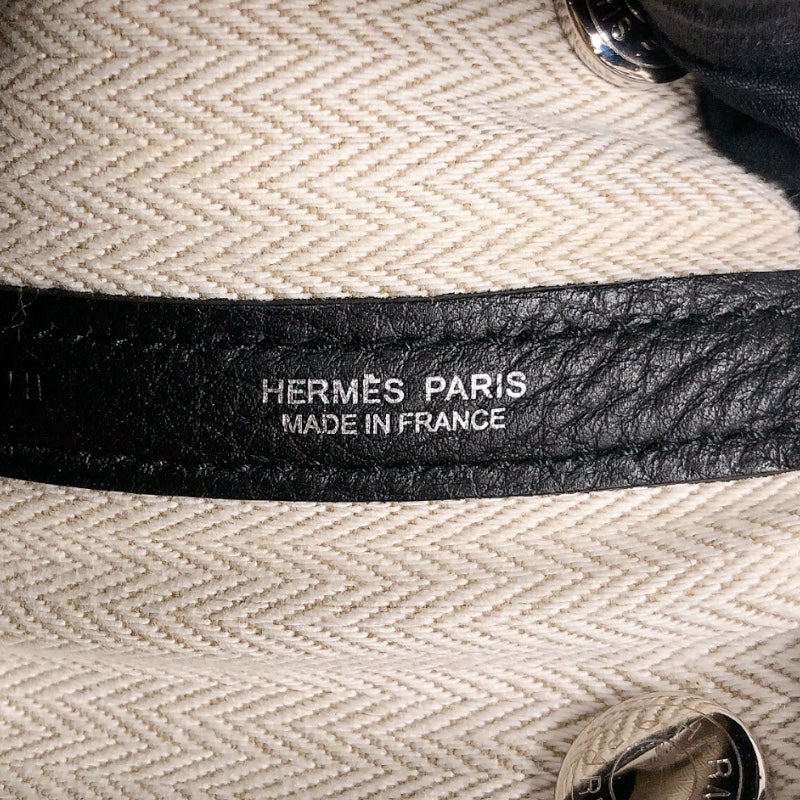 エルメス HERMES ガーデンパーティーTPM Y刻印　(2020年製) ブラック　シルバー金具 ネゴンダ ユニセックス ハンドバッグ