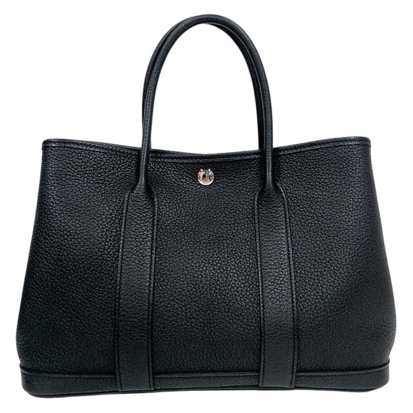 エルメス HERMES ガーデンパーティーTPM Y刻印　(2020年製) ブラック　シルバー金具 ネゴンダ ユニセックス ハンドバッグ