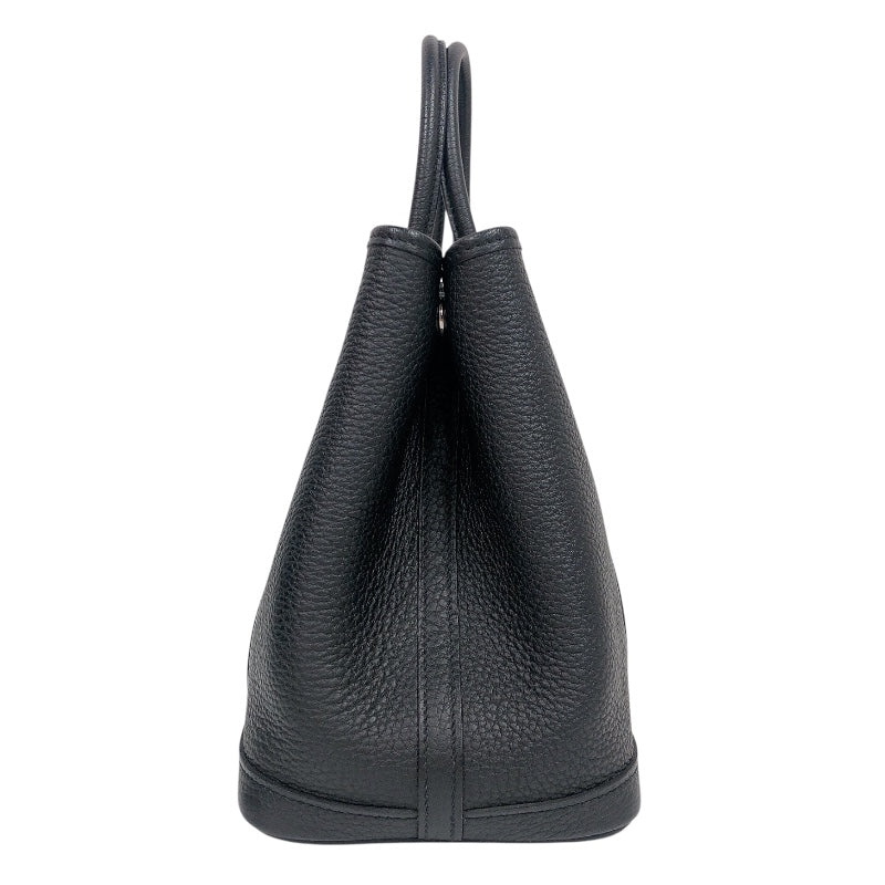 エルメス HERMES ガーデンパーティーTPM Y刻印　(2020年製) ブラック　シルバー金具 ネゴンダ ユニセックス ハンドバッグ
