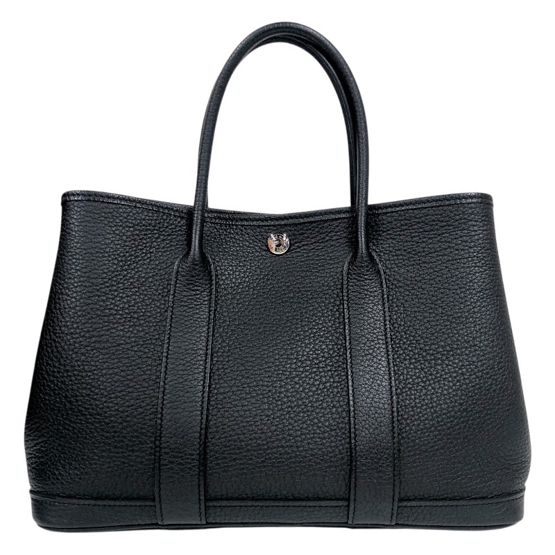 エルメス HERMES ガーデンパーティーTPM Y刻印　(2020年製) ブラック　シルバー金具 ネゴンダ ユニセックス ハンドバッグ