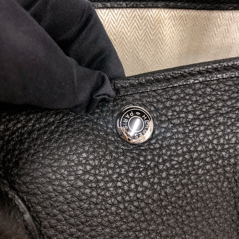 エルメス HERMES ガーデンパーティーTPM Y刻印　(2020年製) ブラック　シルバー金具 ネゴンダ ユニセックス ハンドバッグ