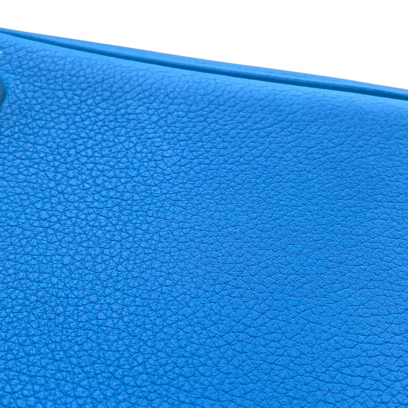 エルメス HERMES プリュム28 X刻 ブルーイドラ SV金具 エバーカラー レディース ハンドバッグ