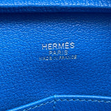 エルメス HERMES プリュム28 X刻 ブルーイドラ SV金具 エバーカラー レディース ハンドバッグ