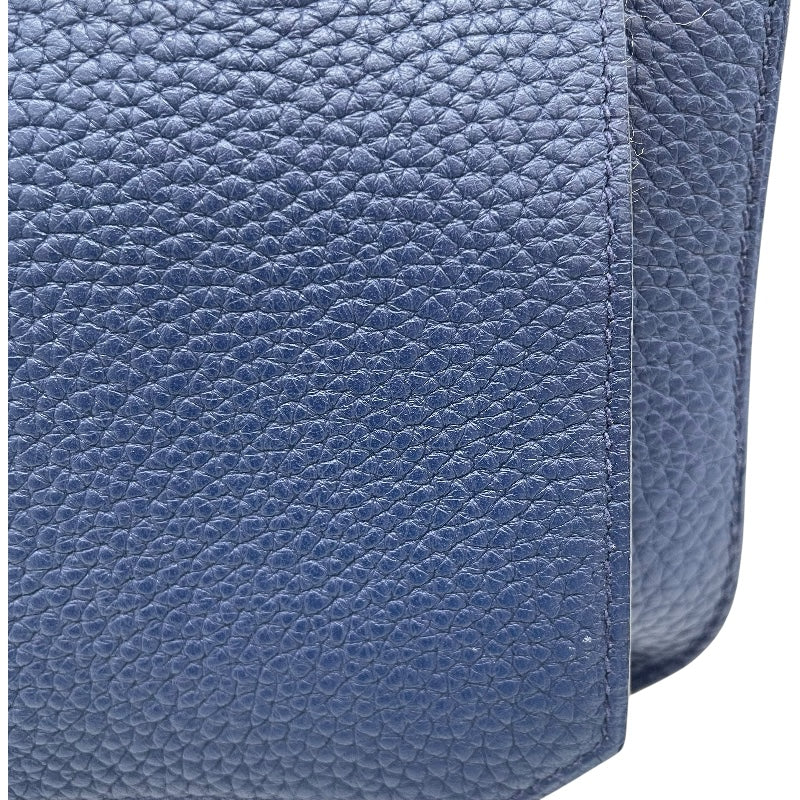 エルメス HERMES ジプシエール28 T刻 ブルーサフィール SV金具 トリヨン ユニセックス ショルダーバッグ