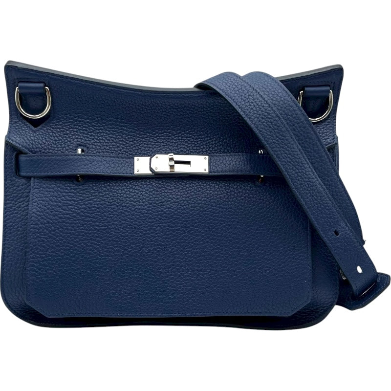 エルメス HERMES ジプシエール28 T刻 ブルーサフィール SV金具 トリヨン ユニセックス ショルダーバッグ