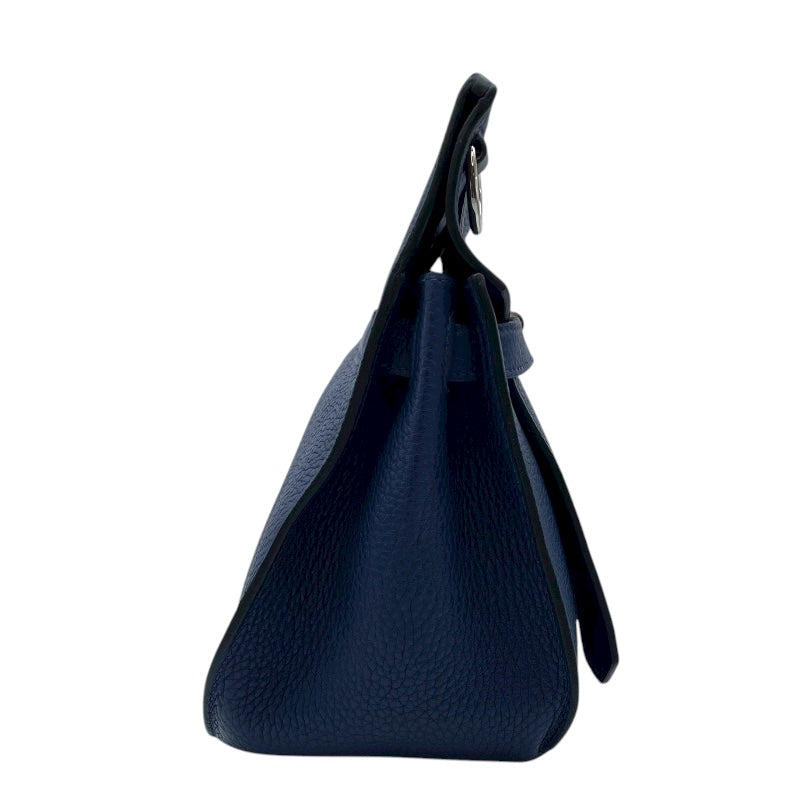 エルメス HERMES ジプシエール28 T刻 ブルーサフィール SV金具 トリヨン ユニセックス ショルダーバッグ