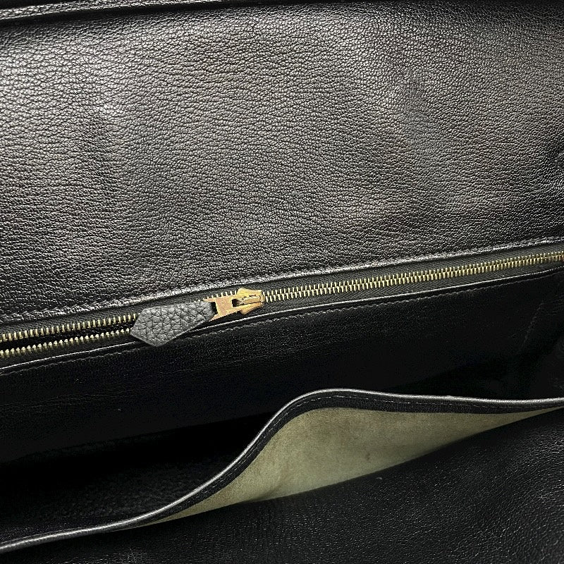 エルメス HERMES バーキン35 □E刻 ブラック GD金具 フィヨルド レディース ハンドバッグ