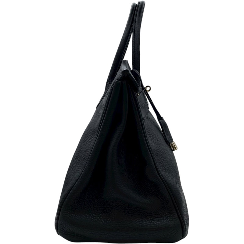 エルメス HERMES バーキン35 □E刻 ブラック GD金具 フィヨルド レディース ハンドバッグ