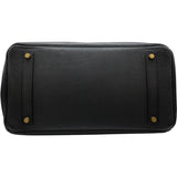 エルメス HERMES バーキン35 □E刻 ブラック GD金具 フィヨルド レディース ハンドバッグ