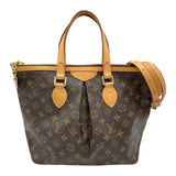 ルイ・ヴィトン LOUIS VUITTON パレルモPM M40145 ブラウン モノグラムキャンバス レディース トートバッグ