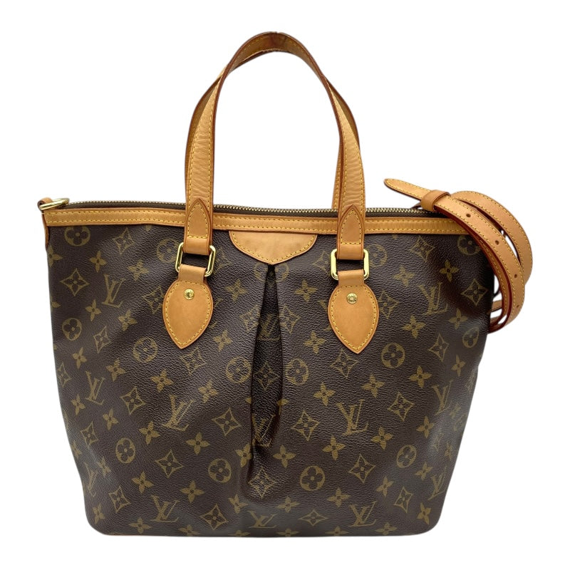 ルイ・ヴィトン LOUIS VUITTON パレルモPM M40145 ブラウン モノグラムキャンバス レディース トートバッグ