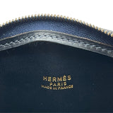 エルメス HERMES コカーズ 〇X刻 ブルーインディゴ GD金具 ボックスカーフ レディース ハンドバッグ