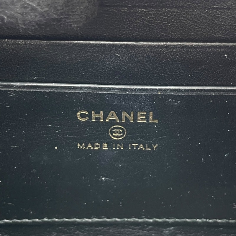 シャネル CHANEL CCフィグリー チェーンショルダー A84452 25番台 ブラック GD金具 キャビア レディース ショルダーバッグ