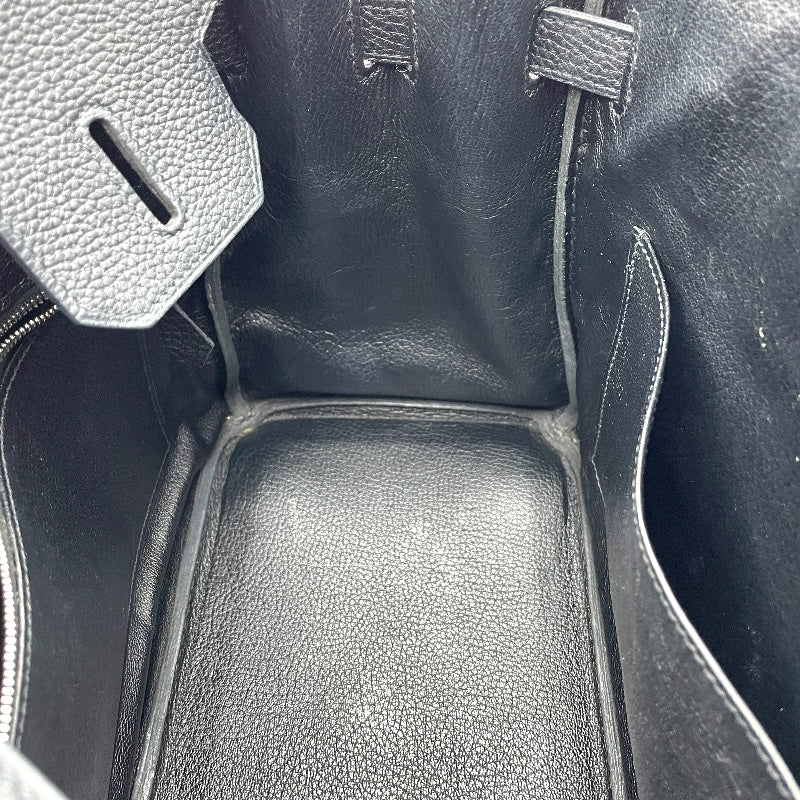 エルメス HERMES バーキン30 □L刻印 ブラック SV金具 トゴ レディース ハンドバッグ