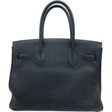 エルメス HERMES バーキン30 □L刻印 ブラック SV金具 トゴ レディース ハンドバッグ