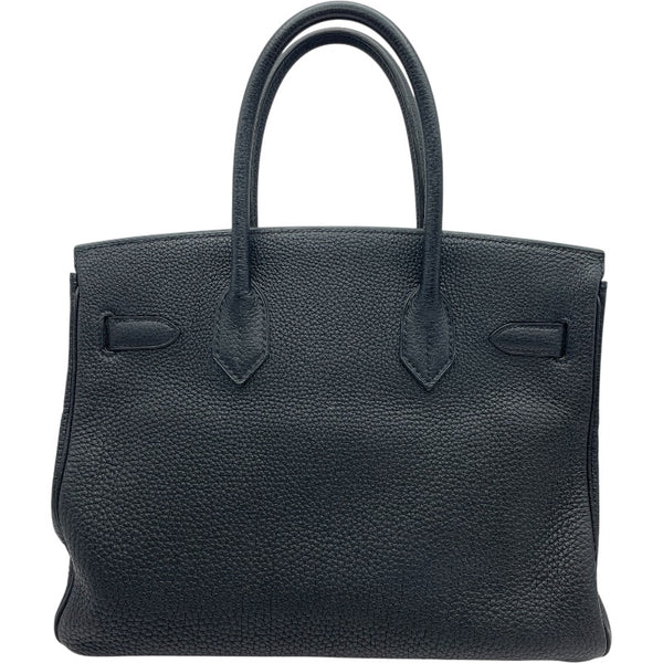 エルメス HERMES バーキン30 □L刻印 ブラック SV金具 トゴ レディース ハンドバッグ