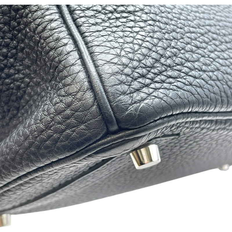 エルメス HERMES バーキン30 □L刻印 ブラック SV金具 トゴ レディース ハンドバッグ