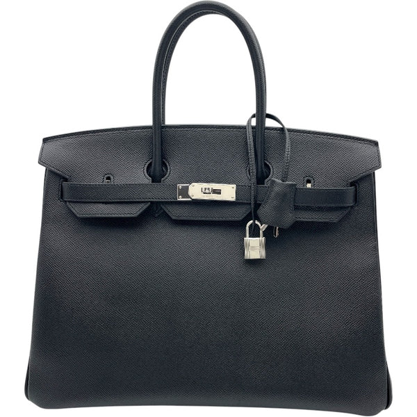 エルメス HERMES バーキン35 R刻印 ブラック SV金具 エプソン レディース ハンドバッグ