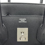 エルメス HERMES バーキン35 R刻印 ブラック SV金具 エプソン レディース ハンドバッグ