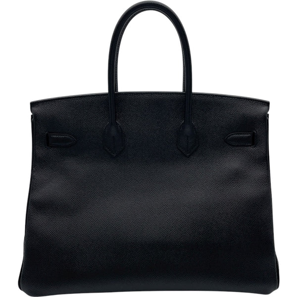 エルメス HERMES バーキン35 R刻印 ブラック SV金具 エプソン レディース ハンドバッグ